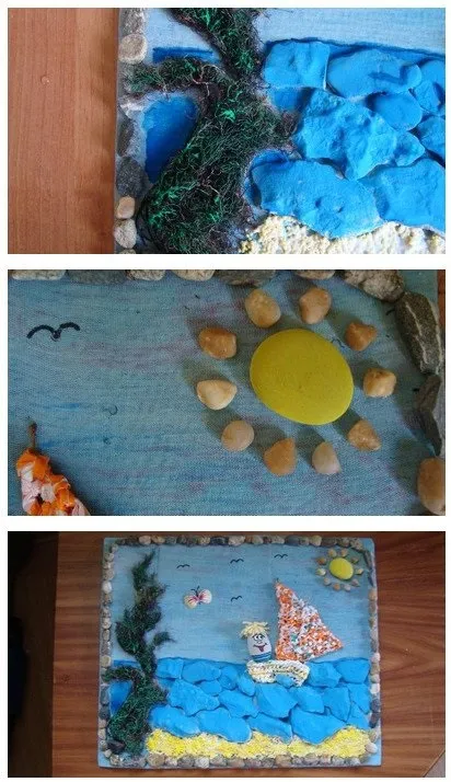 Картина з каменів своїми руками фото виготовлення додається