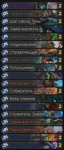 Колода miracle rogue в hearthstone