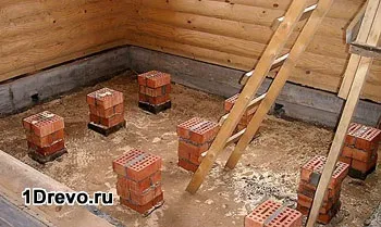 Конструкція підлог в дерев'яному будинку підготовка, монтаж, оздоблення (пол будинок дерев'яний лаги конструкція) Конструкція підлог в дерев'яному будинку підготовка, монтаж, оздоблення