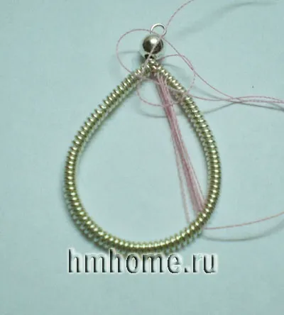 Красиві сережки в техніці - ганутель, мк, рукоділля ( «хвостик» надягаємо металеву) Красиві сережки в техніці - ганутель, мк, рукоділля