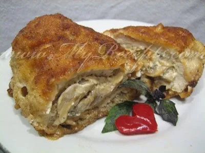 Куряче філе, фаршироване грибами (грибами) Куряче філе, фаршироване грибами