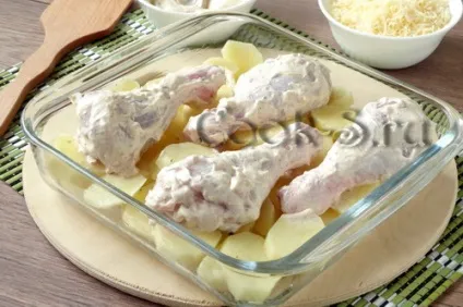 Курячі гомілки, запечені в духовці з картоплею - покроковий рецепт з фото, страви з курки (курячі гомілки в духовці з картоплею) Курячі гомілки, запечені в духовці з картоплею - покроковий рецепт з фото, страви з курки