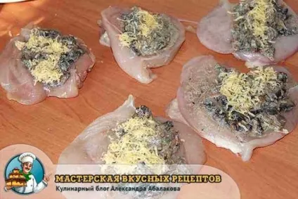 Куряча грудка з грибами рецепт фаршированого філе (грибами) Куряча грудка з грибами рецепт фаршированого філе