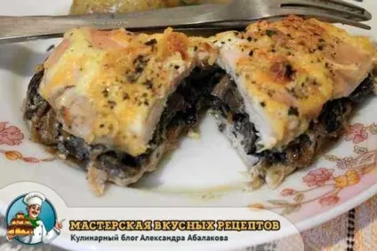 Куряча грудка з грибами рецепт фаршированого філе (куряча) Куряча грудка з грибами рецепт фаршированого філе