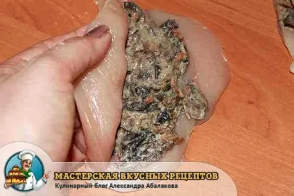 Куряча грудка з грибами рецепт фаршированого філе (рецепт) Куряча грудка з грибами рецепт фаршированого філе