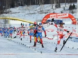 Максим Вилегжаніна виграв скіатлон на 30 км (Ангерер) Максим Вилегжаніна виграв скіатлон на 30 км