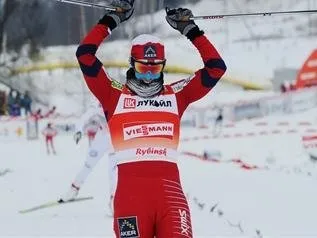 Максим Вилегжаніна виграв скіатлон на 30 км (етапі) Максим Вилегжаніна виграв скіатлон на 30 км