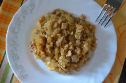 Ледачі голубці з куркою - рецепт з покроковими фото (голубці) Ледачі голубці з куркою - рецепт з покроковими фото
