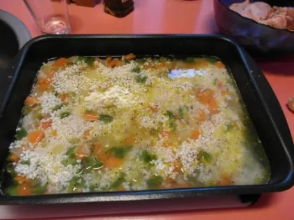 Лінивий - рис з овочами і куркою (з уроків домоводства) (уроків) Лінивий - рис з овочами і куркою (з уроків домоводства)
