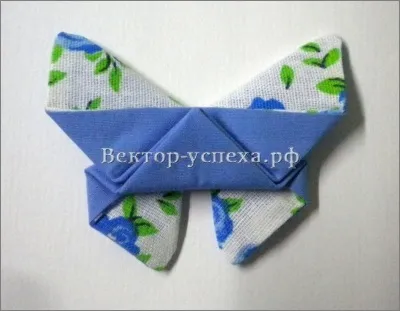 Майстер-клас метелик з тканини (майстер-клас & quot; метелик з тканини. Орігамі з тканини & quot;) Майстер-клас метелик з тканини