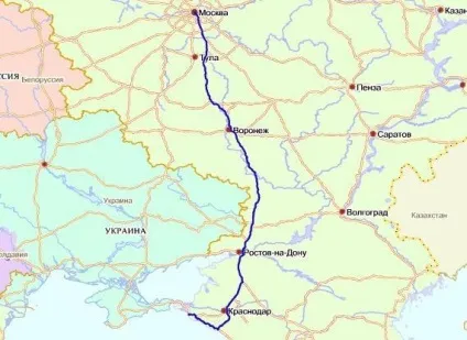 Москва - анапа (на машині) маршрут, відстань, карта проїзду та відгуки туристів