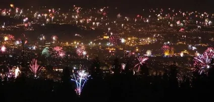 Новорічні феєрверки, подорожуємо разом