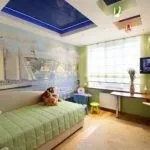 Стелі в дитячій кімнаті своїми руками дизайн для хлопчиків і дівчаток, натяжна блакитний і кольоровий (стелі) Стелі в дитячій кімнаті своїми руками дизайн для хлопчиків і дівчаток, натяжна блакитний і кольоровий