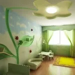 Стелі в дитячій кімнаті своїми руками дизайн для хлопчиків і дівчаток, натяжна блакитний і кольоровий (дитячої) Стелі в дитячій кімнаті своїми руками дизайн для хлопчиків і дівчаток, натяжна блакитний і кольоровий