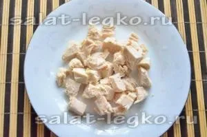Салат з куркою, грибами і картоплею, рецепт (рецепт) Салат з куркою, грибами і картоплею, рецепт