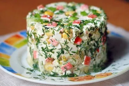 Салат «ніжність», 9 рецептів приготування з куркою, з карабовимі паличками, з шинкою, кулінарія
