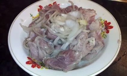 Шашлик на сковорідці