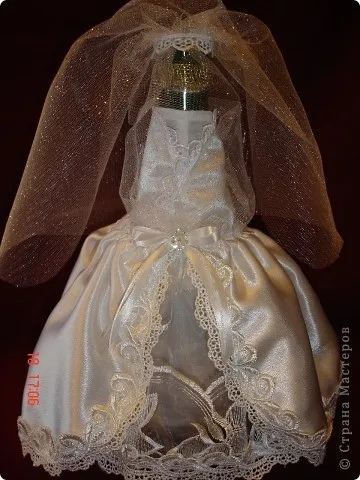 Весільні пляшечки - наречений та наречена - весільні пляшки та келихи - подарунки до свят - (наречена) Весільні пляшечки - наречений та наречена - весільні пляшки та келихи - подарунки до свят -