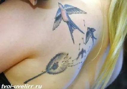 тату кульбаба