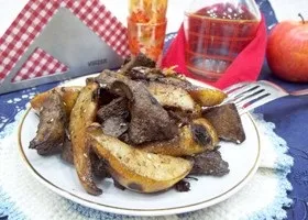 Тушкована курка з яблуками покроковий рецепт (тушкована курка з яблуками) Тушкована курка з яблуками покроковий рецепт