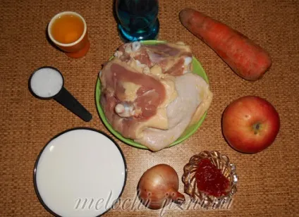 Тушкована курка з яблуками - страви з м'яса і субпродуктів - кулінарія - дрібниці життя (курка) Тушкована курка з яблуками - страви з м'яса і субпродуктів - кулінарія - дрібниці життя