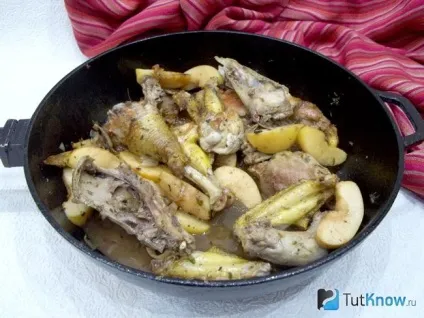 Тушкована курка з яблуками покроковий рецепт (тушкована курка з яблуками) Тушкована курка з яблуками покроковий рецепт