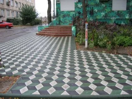 Тротуарна плитка ромб варіанти укладання фото (вигляді) Тротуарна плитка ромб варіанти укладання фото
