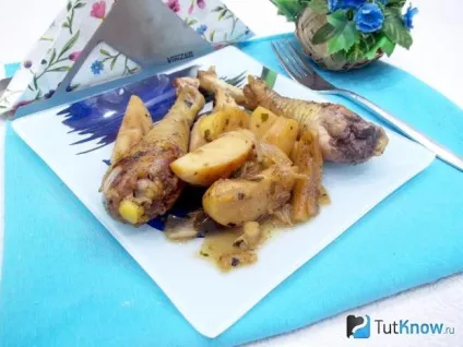 Тушкована курка з яблуками покроковий рецепт (покроковий) Тушкована курка з яблуками покроковий рецепт