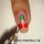 Урок 27 - дизайн нігтів голкою вишеньки