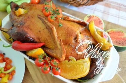 Качка з апельсинами в духовці рецепт з фото (качка) Качка з апельсинами в духовці рецепт з фото