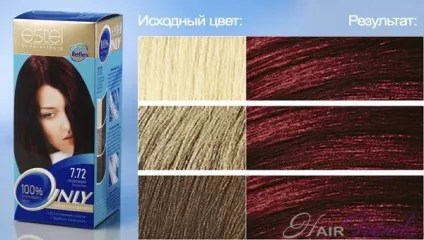 Естель онли колор - палітра кольорів