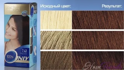 Естель онли колор - палітра кольорів
