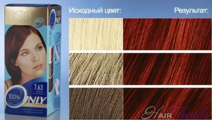 Естель онли колор - палітра кольорів