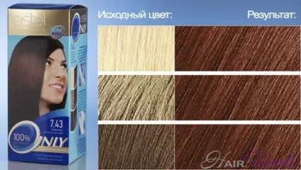 Естель онли колор - палітра кольорів