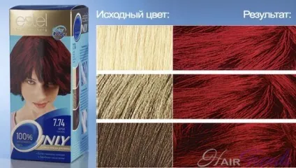 Естель онли колор - палітра кольорів