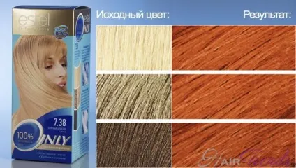 Естель онли колор - палітра кольорів