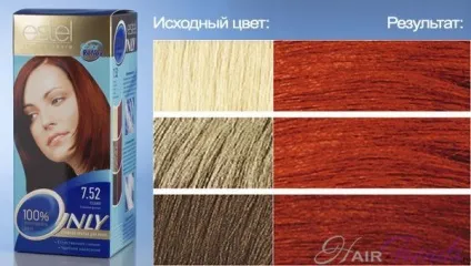 Естель онли колор - палітра кольорів
