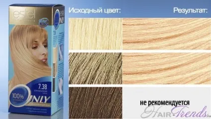 Естель онли колор - палітра кольорів