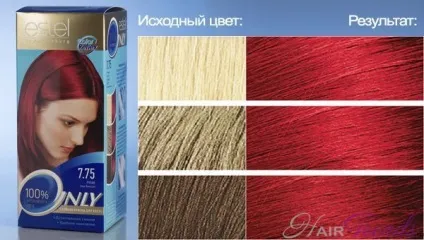 Естель онли колор - палітра кольорів