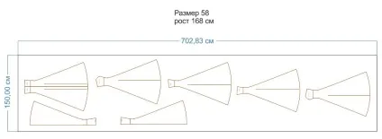 Форма весільного плаття-шестиклинки wd180413, шкатулка (весільного) Форма весільного плаття-шестиклинки wd180413, шкатулка