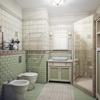 Ванна в стилі прованс - фото кращих дизайнерських ідей оформлення (фото) Ванна в стилі прованс - фото кращих дизайнерських ідей оформлення