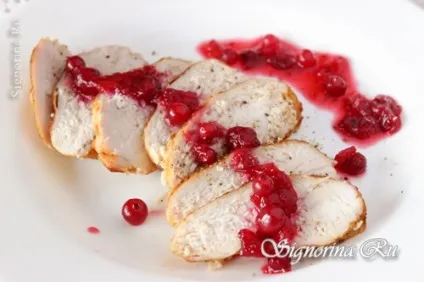 Запечена куряча грудка під соусом з журавлини рецепт з фото (запечена) Запечена куряча грудка під соусом з журавлини рецепт з фото