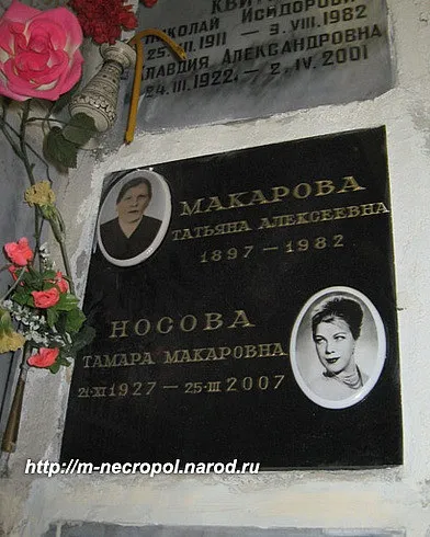 25 Марта 2007 року, померла Тамара Макарівна Носова (тамара) 25 Марта 2007 року, померла Тамара Макарівна Носова