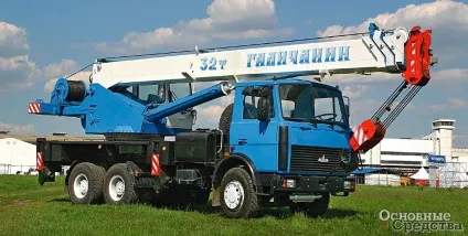 Автокрани і крани на спеціальних шасі - основні засоби (дорожньо-будівельна техніка) Автокрани і крани на спеціальних шасі - основні засоби