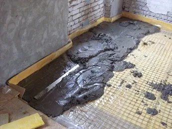 Бетонна стяжка пристрій, пескобетон, статі, ціна, товщина (статі) Бетонна стяжка пристрій, пескобетон, статі, ціна, товщина