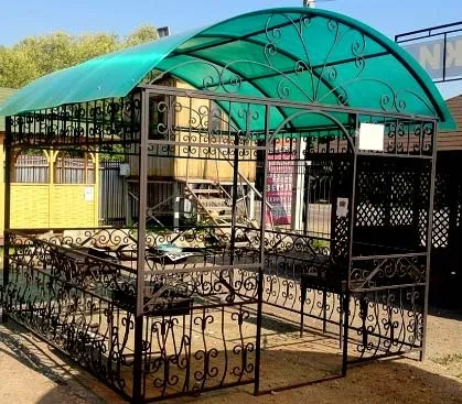 Альтанка з металопрофілю креслення і як зробити конструкцію з профілю своїми руками