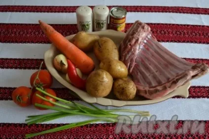Баранячі реберця з картоплею в мультиварці - рецепт з фото