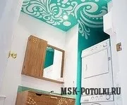 Бірюзовий натяжна стеля, фото робіт (стеля) Бірюзовий натяжна стеля, фото робіт