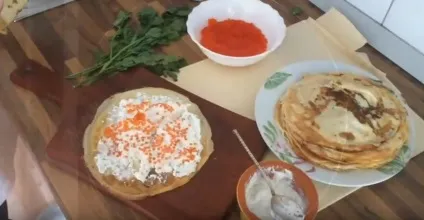 Млинці з сиром