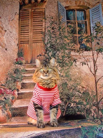 Гламурний кіт в одязі, фото з котом (одязі) Гламурний кіт в одязі, фото з котом